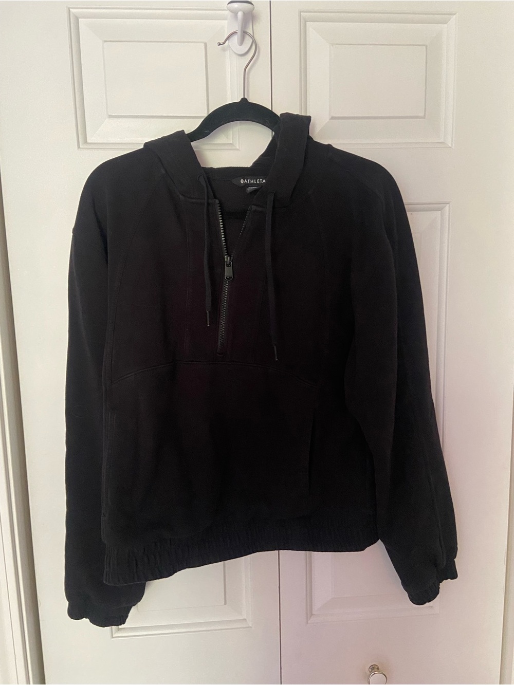 women’s small black half zip  athleta hoodie